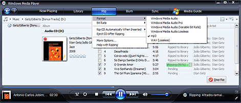 Rip af MP3 med Windows Media Player