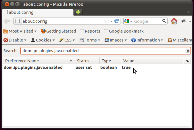 dom.ipc.plugins.java.enabled til True i Firefox